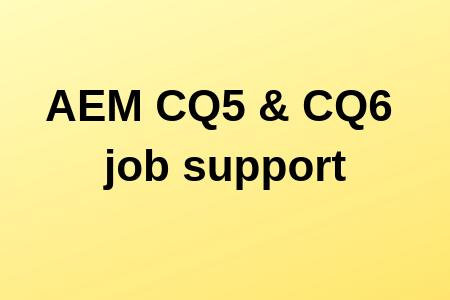 AEM-CQ5-CQ6-job-support